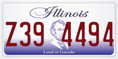 IL license plate Z394494