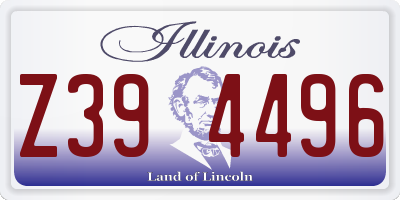 IL license plate Z394496