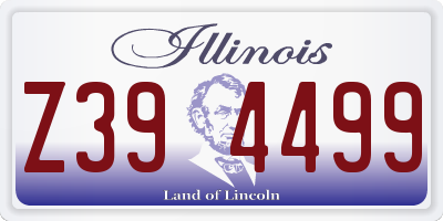 IL license plate Z394499
