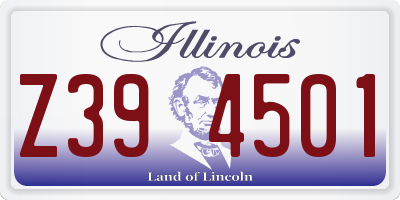 IL license plate Z394501