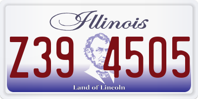 IL license plate Z394505