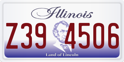 IL license plate Z394506