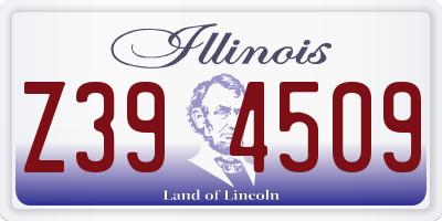 IL license plate Z394509