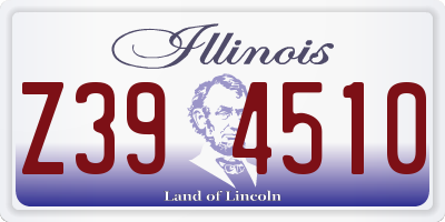 IL license plate Z394510