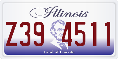 IL license plate Z394511