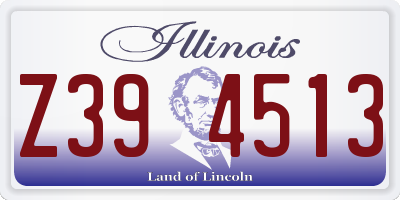 IL license plate Z394513