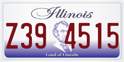 IL license plate Z394515