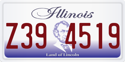 IL license plate Z394519