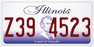 IL license plate Z394523