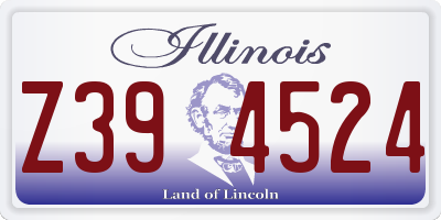 IL license plate Z394524