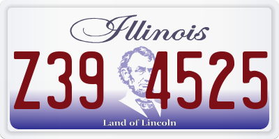 IL license plate Z394525