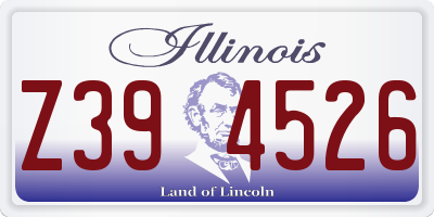 IL license plate Z394526