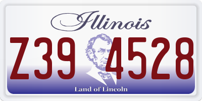 IL license plate Z394528