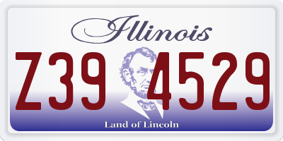 IL license plate Z394529
