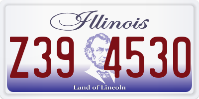 IL license plate Z394530