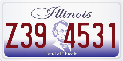 IL license plate Z394531
