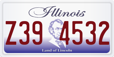 IL license plate Z394532