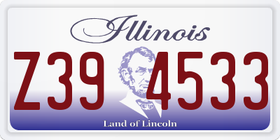 IL license plate Z394533