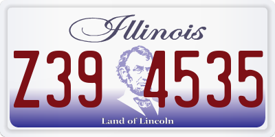 IL license plate Z394535