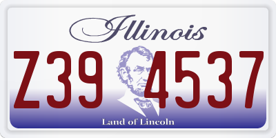 IL license plate Z394537