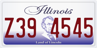 IL license plate Z394545