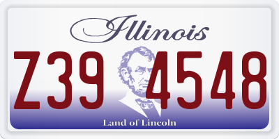 IL license plate Z394548