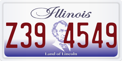 IL license plate Z394549
