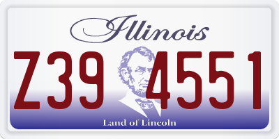 IL license plate Z394551