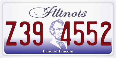 IL license plate Z394552