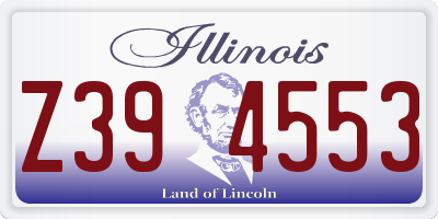 IL license plate Z394553