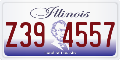 IL license plate Z394557