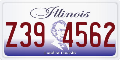 IL license plate Z394562