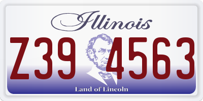 IL license plate Z394563