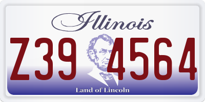 IL license plate Z394564