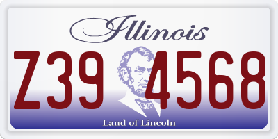 IL license plate Z394568