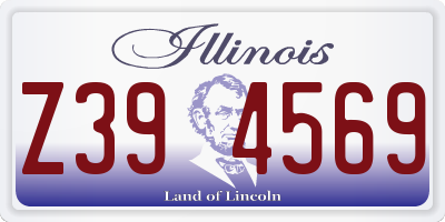 IL license plate Z394569