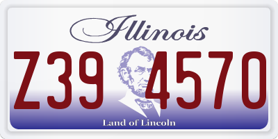 IL license plate Z394570