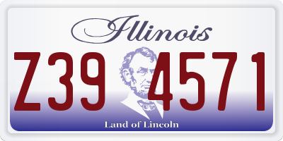 IL license plate Z394571