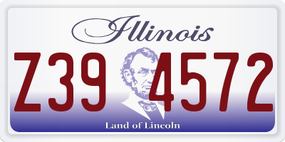 IL license plate Z394572