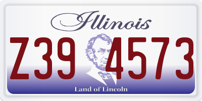 IL license plate Z394573