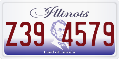 IL license plate Z394579