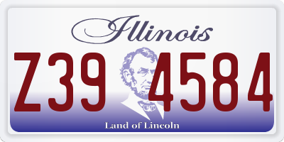 IL license plate Z394584