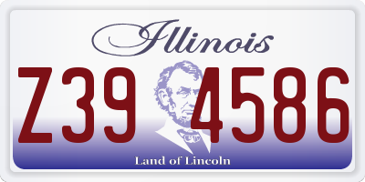 IL license plate Z394586