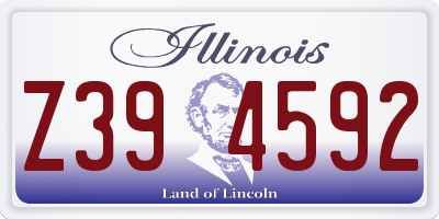 IL license plate Z394592