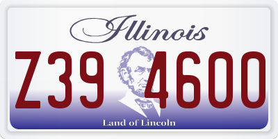 IL license plate Z394600