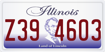 IL license plate Z394603