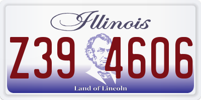 IL license plate Z394606