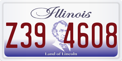 IL license plate Z394608