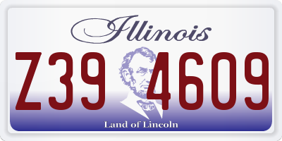 IL license plate Z394609