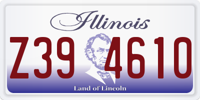 IL license plate Z394610